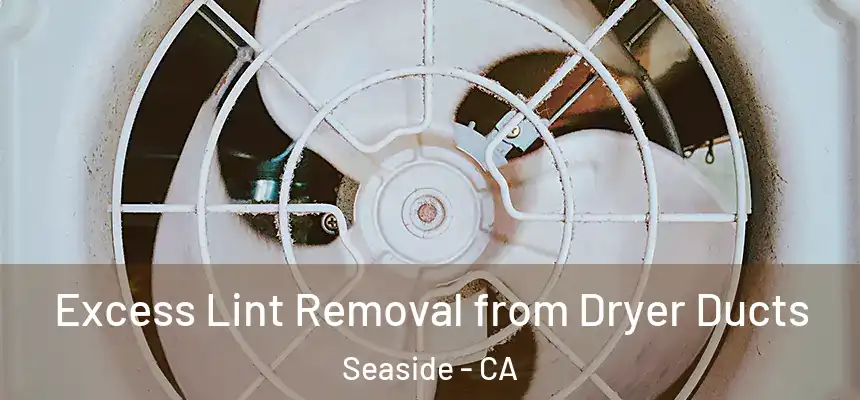  Excess Lint Removal from Dryer Ducts Seaside - CA